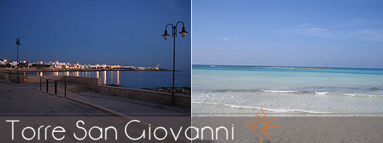 Torre San Giovanni Marina di Ugento Puglia Salento: affitto appartamenti villette case vacanza